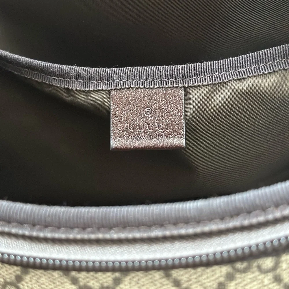 Gucci Brown GG Supreme Coated Canvas Diaper Bag (2019)